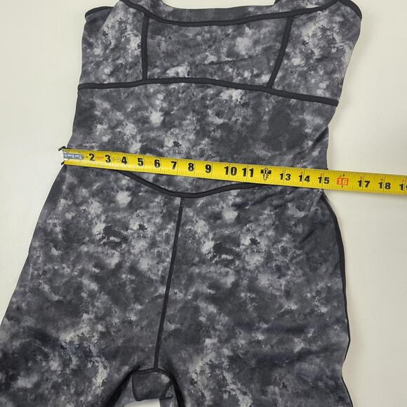 Fabletics Jumpsuit Womens XL Black Gray Tie Dye Yoga Workout One Piece Bodysuit - Picture 3 of 15